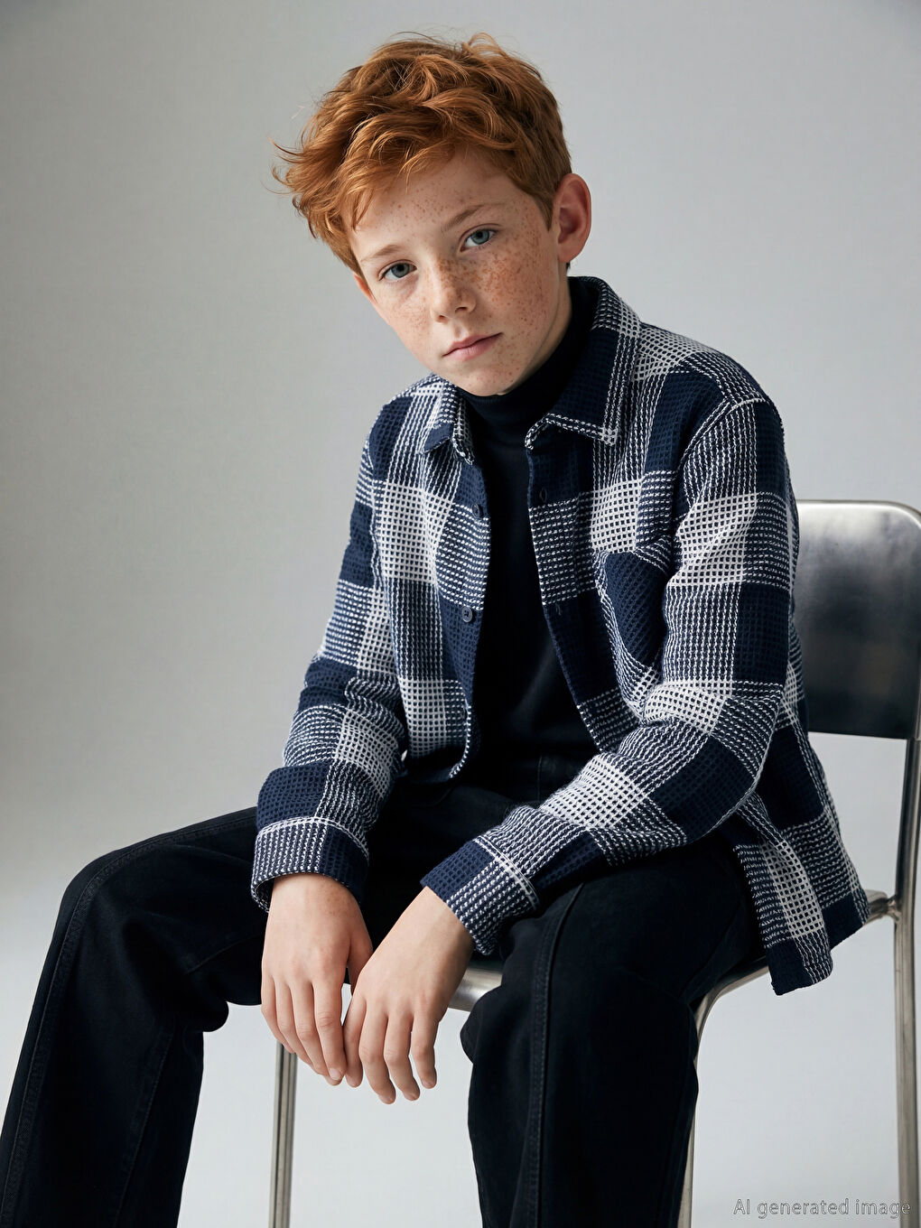 Plaid Boys' Flannel Shirt