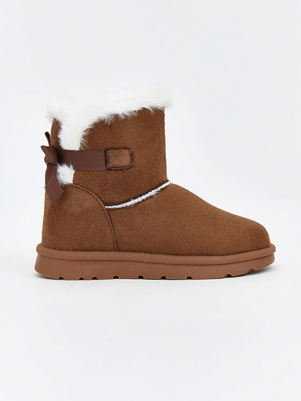 Kahverengi İçi Kürklü Kız Bebek Bot-1