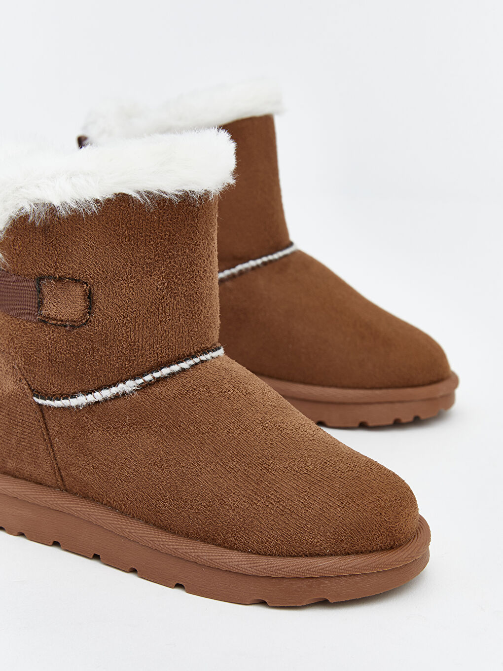 Kahverengi İçi Kürklü Kız Bebek Bot-2