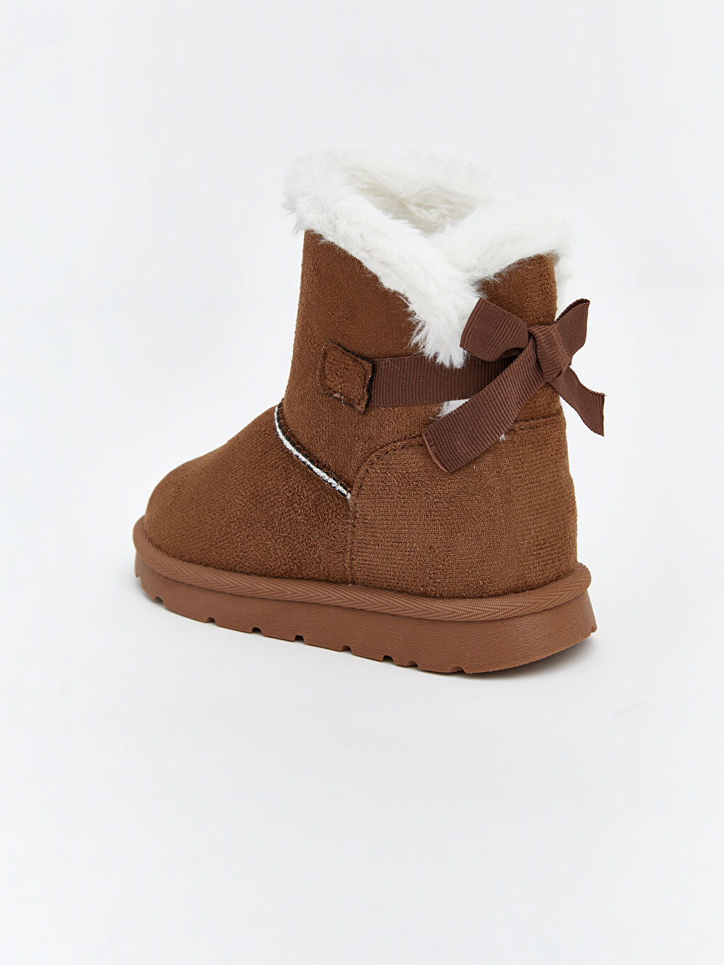 Kahverengi İçi Kürklü Kız Bebek Bot-4