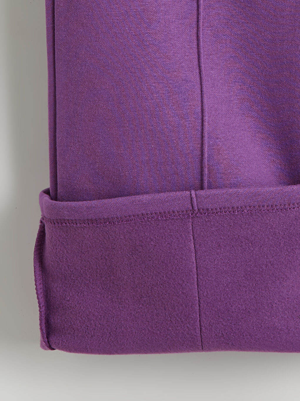 Mor Beli Lastikli Kız Çocuk Kalın Eşofman Altı-2