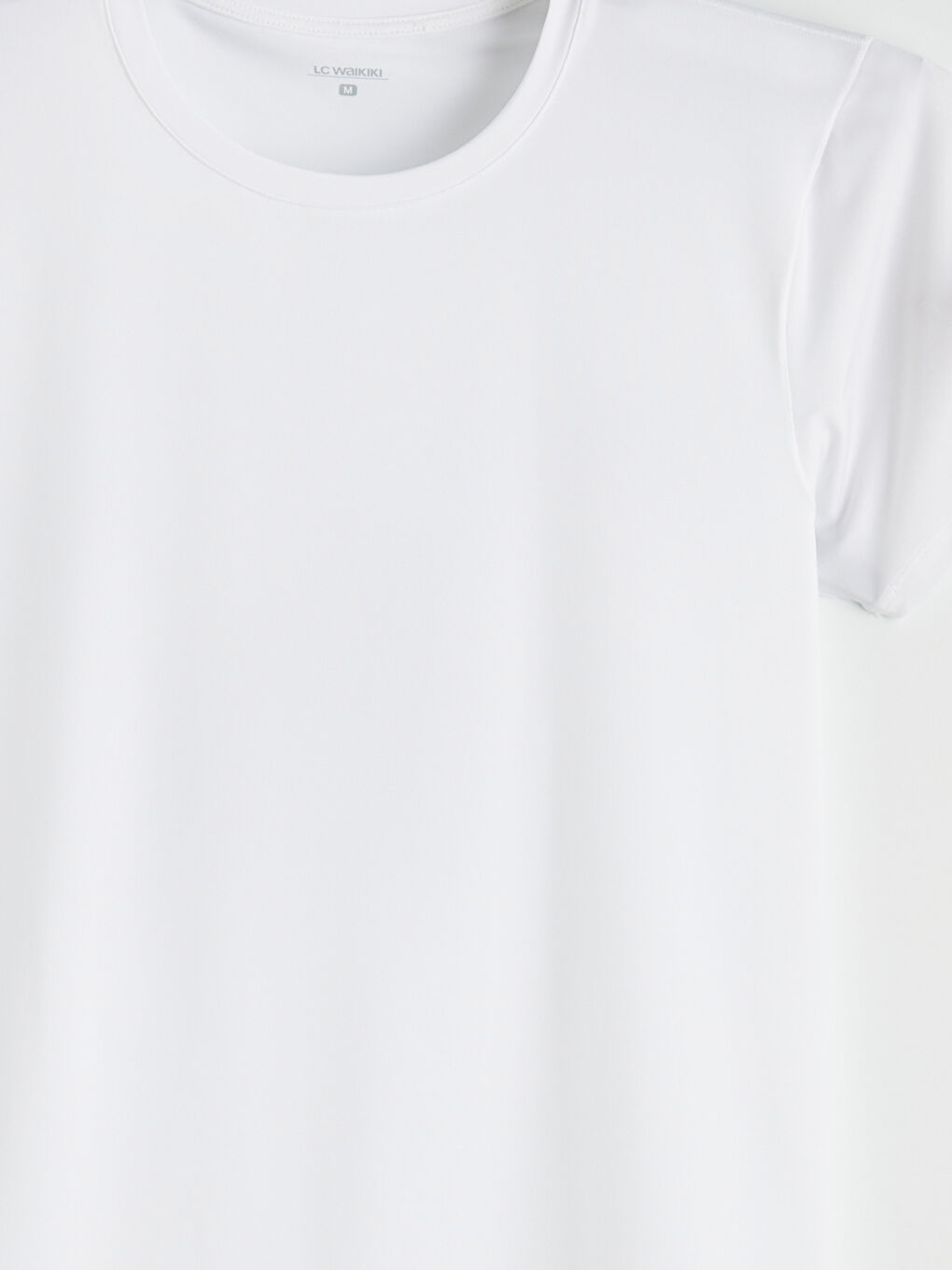 Beyaz Bisiklet Yaka Erkek İç Giyim Atlet-1