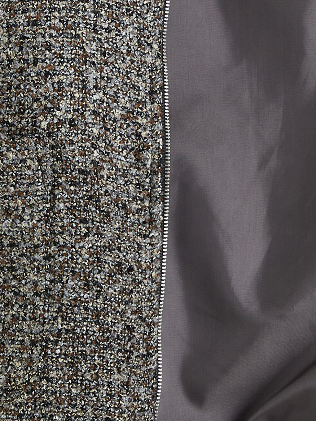 Gri Dik Yaka Oversize Kadın Ceket-7