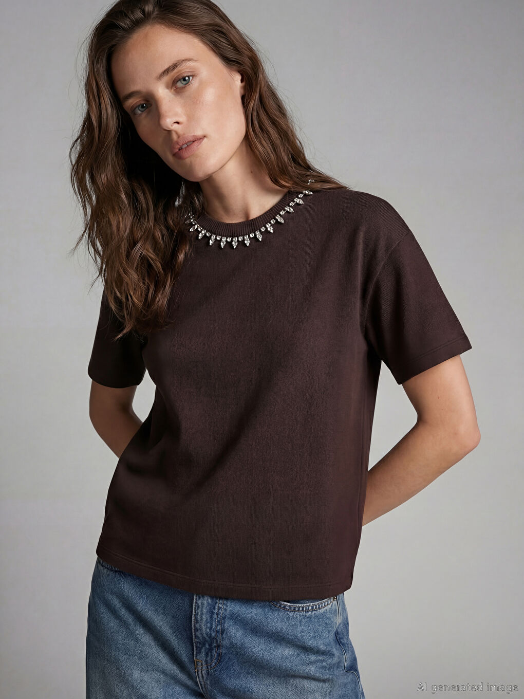 Woman BROWN Sweater
