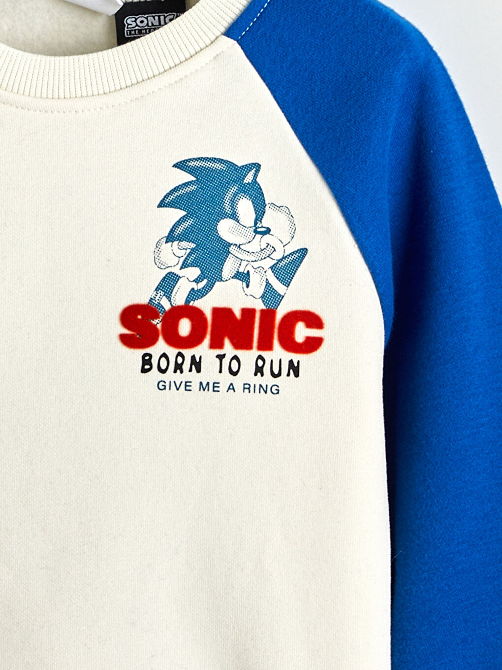 Bej Sonic Baskılı Erkek Çocuk Sweatshirt ve Eşofman Alt-6