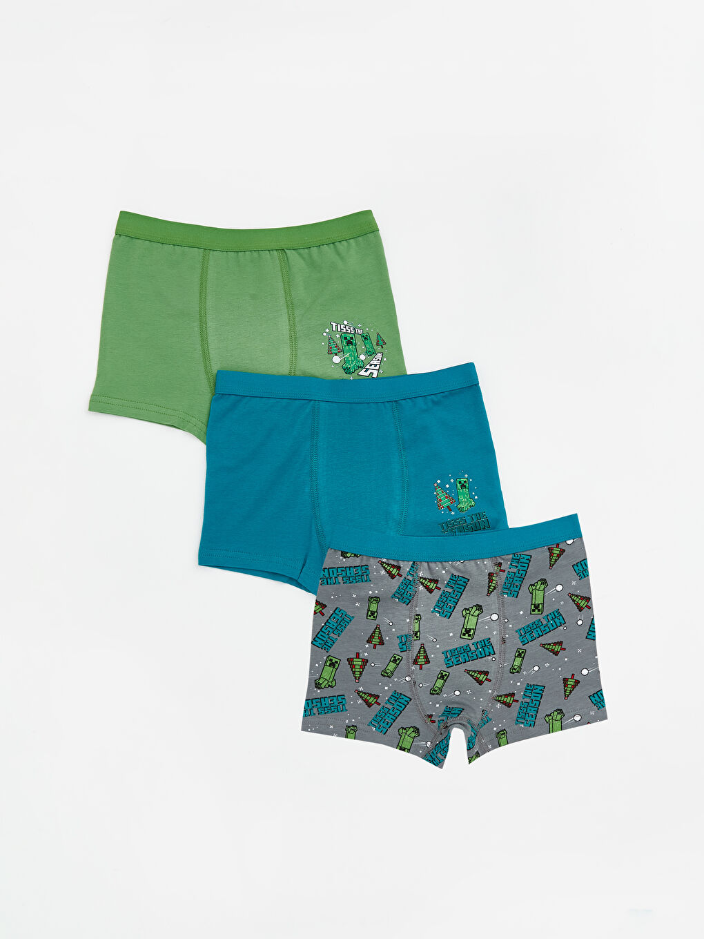 Boy GREY Boxer Trunks