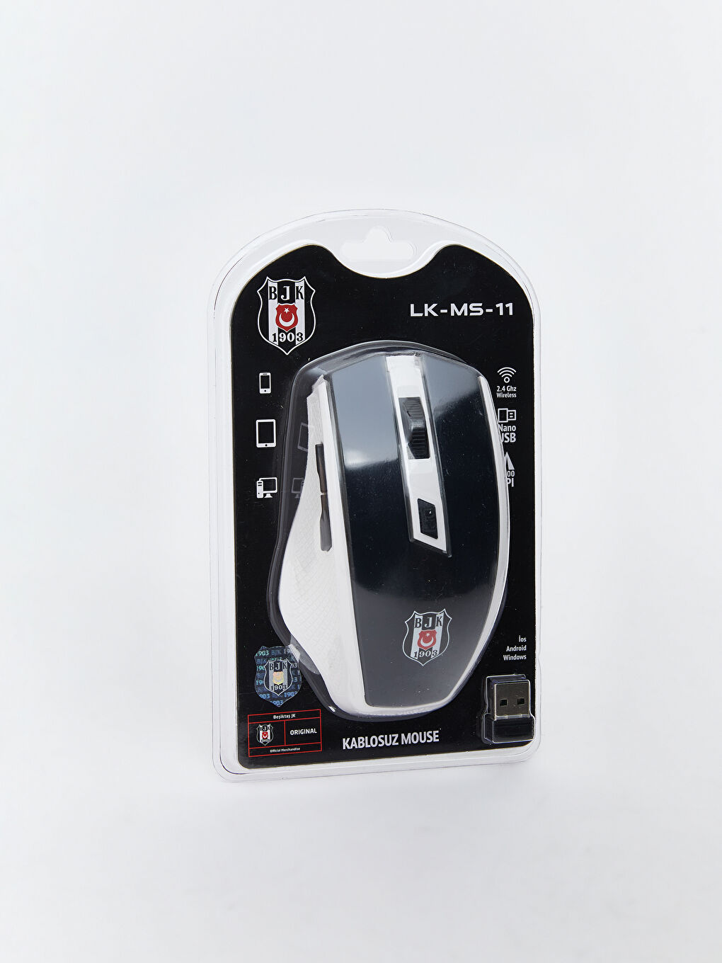 Beşiktaş Baskılı Kablosuz Mouse