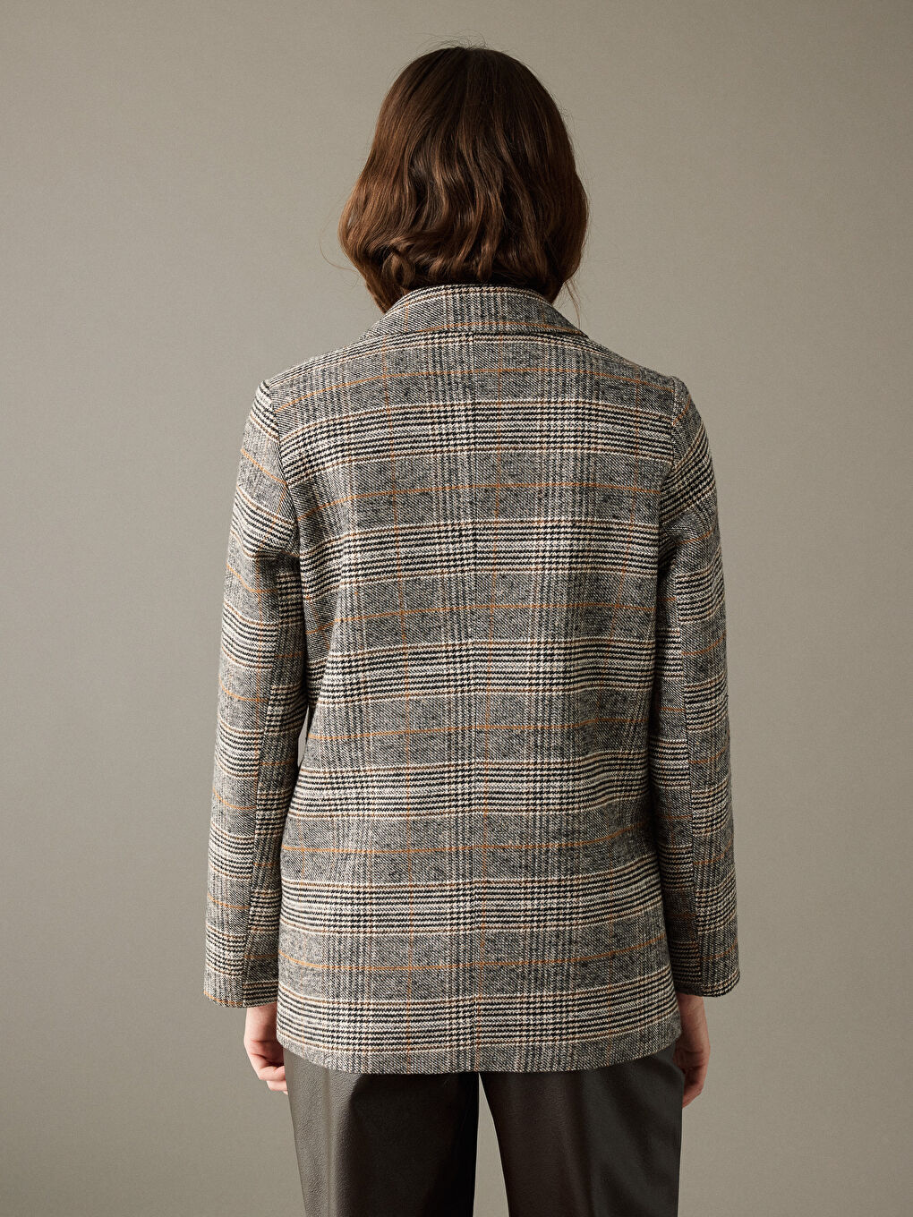 Plaid Women's Cachet Blazer Jacket-5