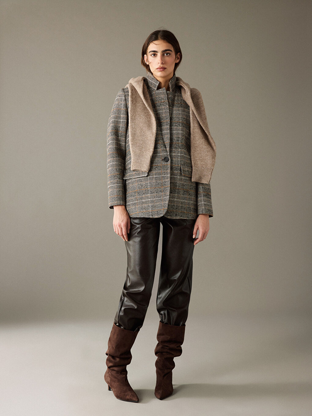 Plaid Women's Cachet Blazer Jacket-1