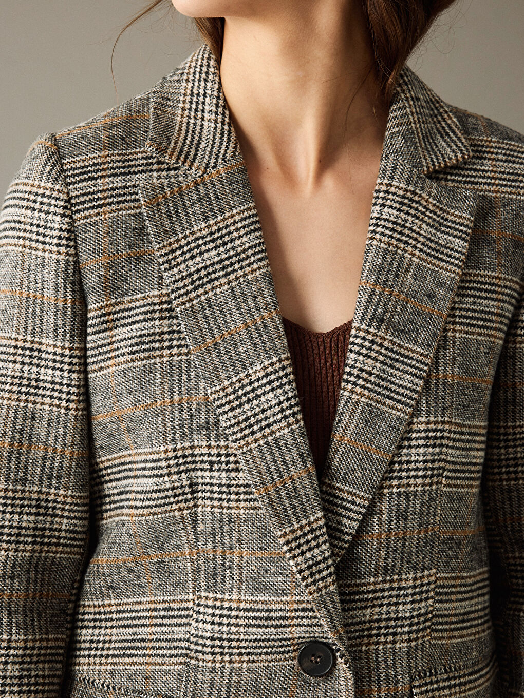 Plaid Women's Cachet Blazer Jacket-2