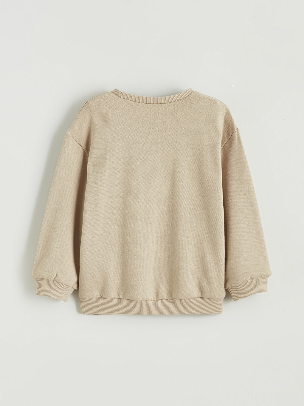 Bej Baskılı Erkek Bebek Sweatshirt ve Pantolon-3