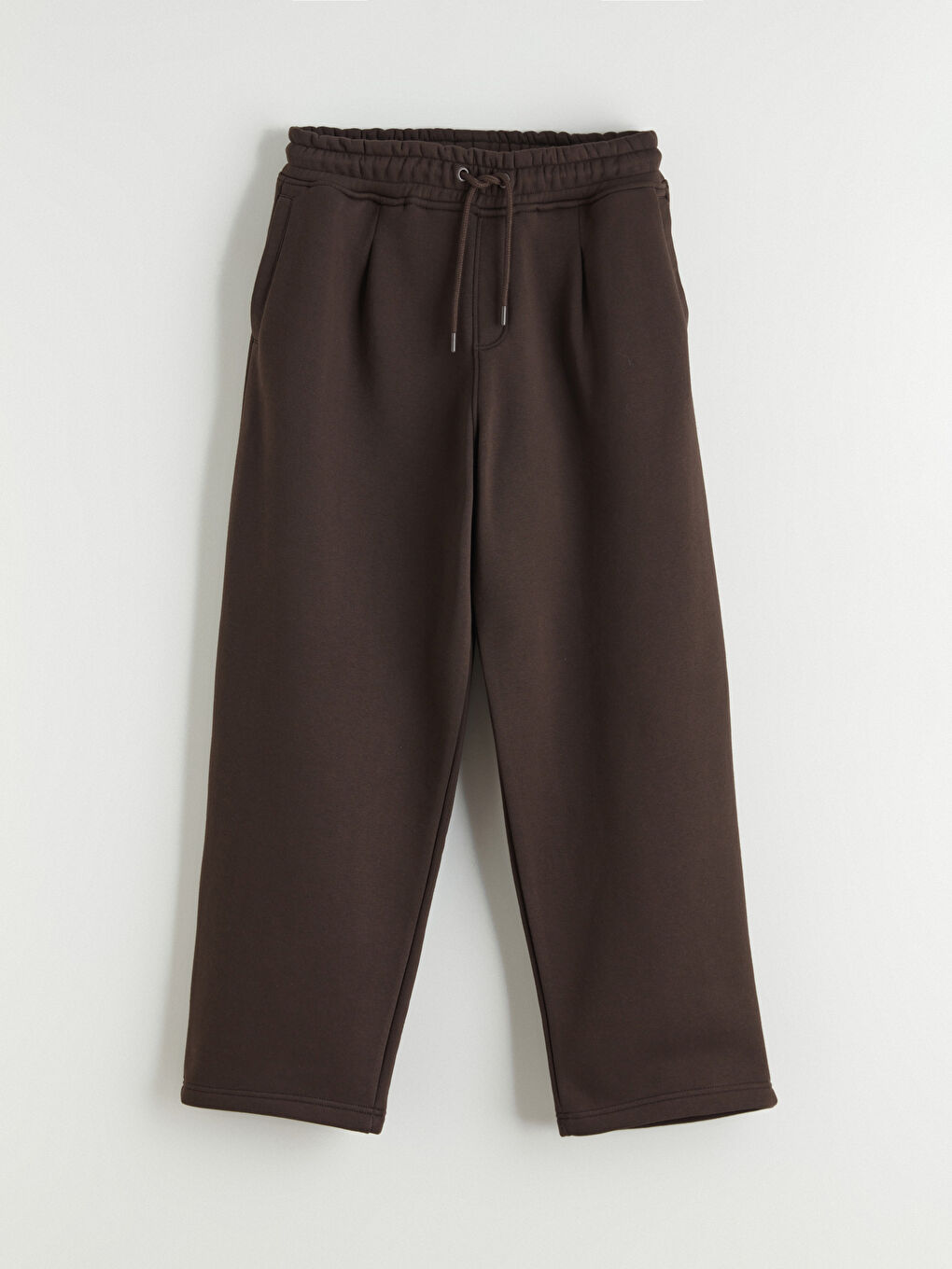 Kahverengi Rahat Kalıp Erkek Eşofman Altı-4