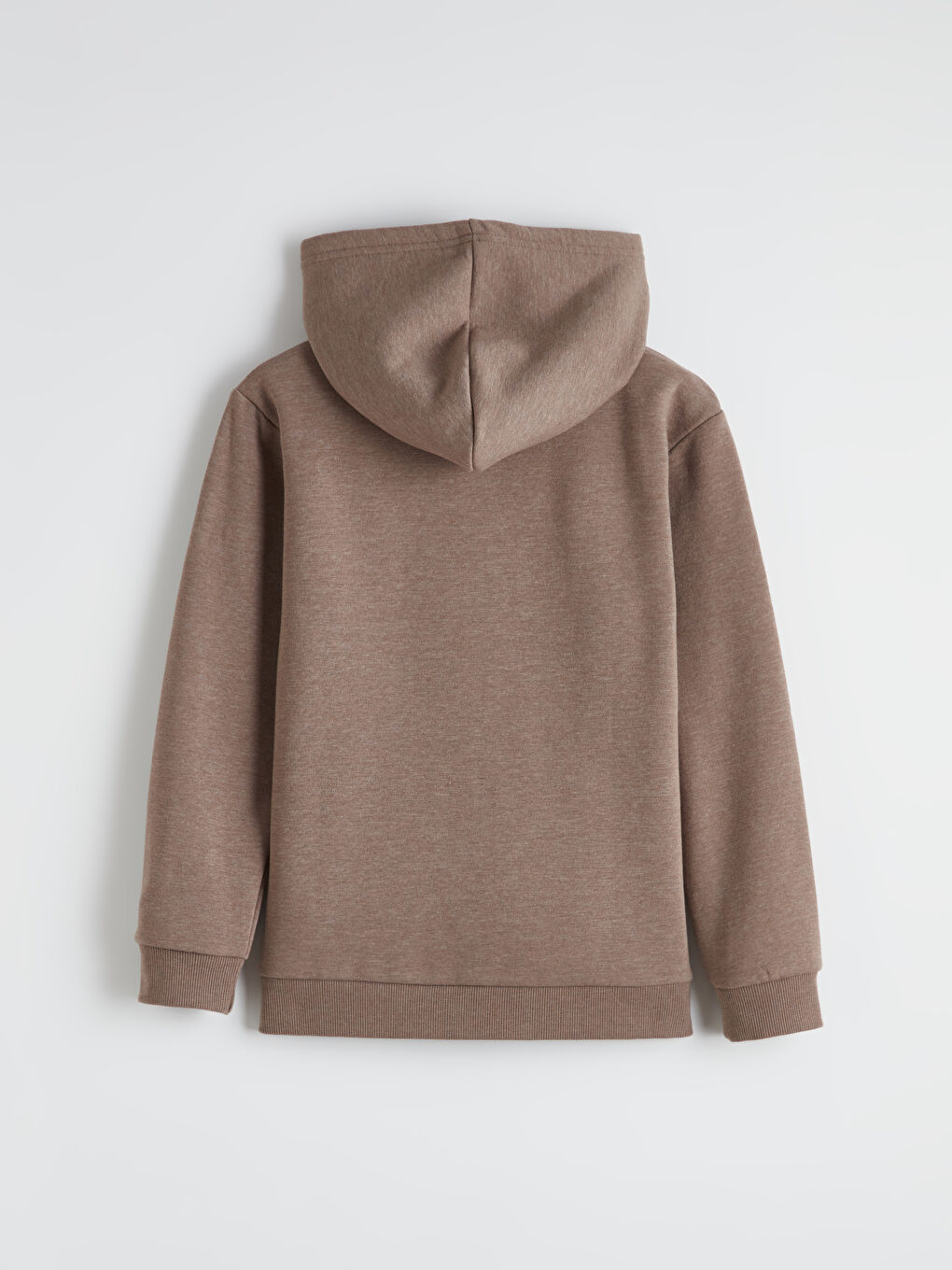 Bej Kapüşonlu Erkek Çocuk Kalın Sweatshirt-3