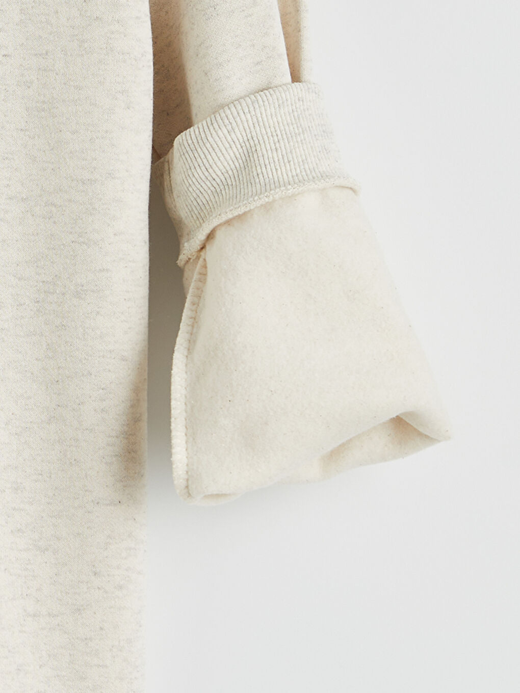 Gri Kapüşonlu Erkek Çocuk Kalın Sweatshirt-1