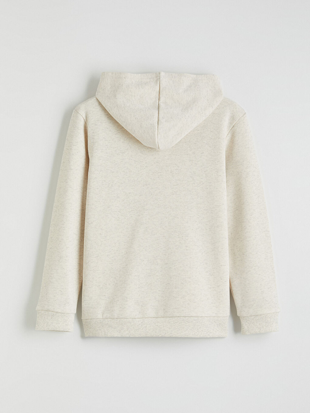 Gri Kapüşonlu Erkek Çocuk Kalın Sweatshirt-3