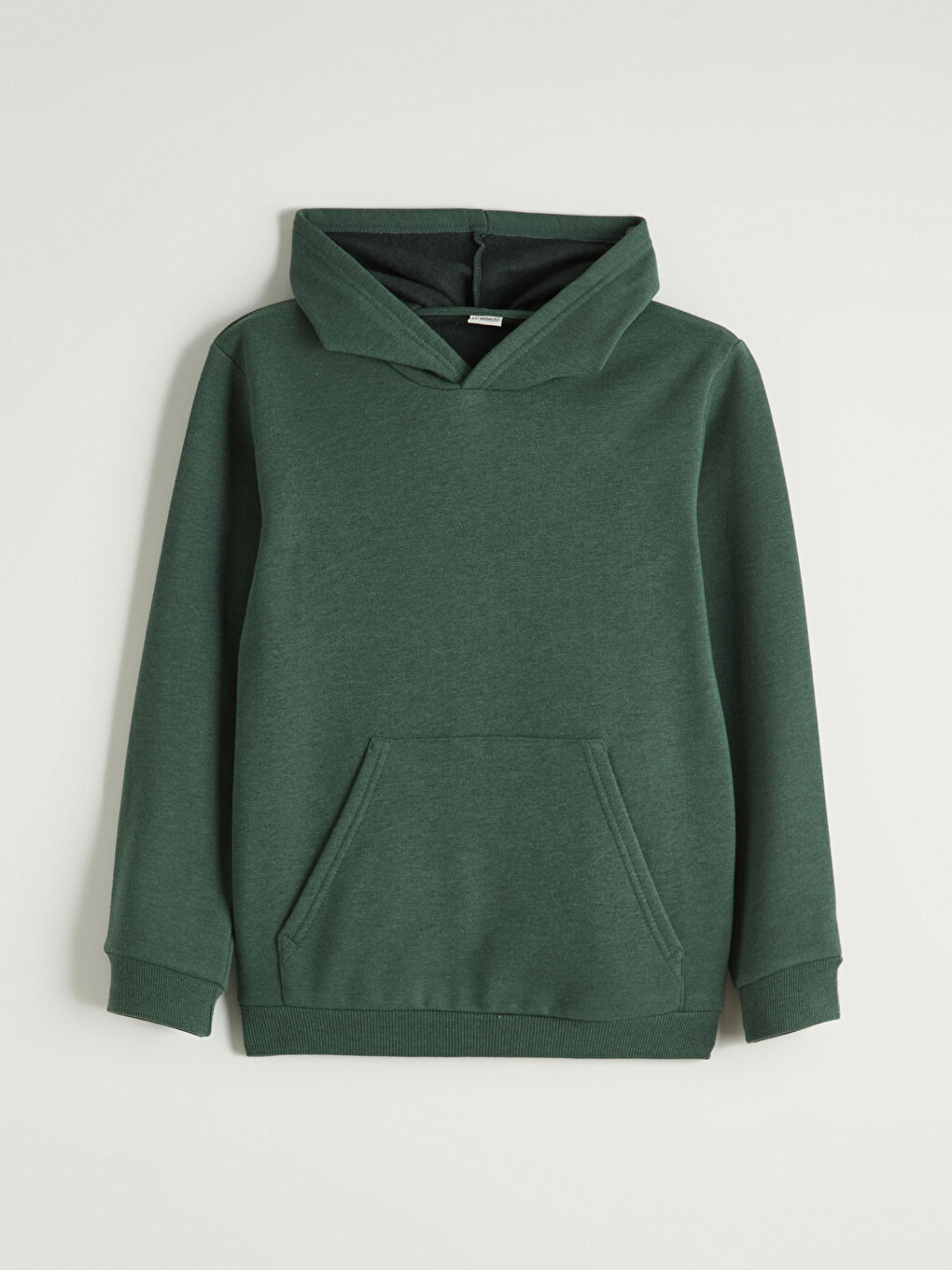 Yeşil Kapüşonlu Erkek Çocuk Kalın Sweatshirt