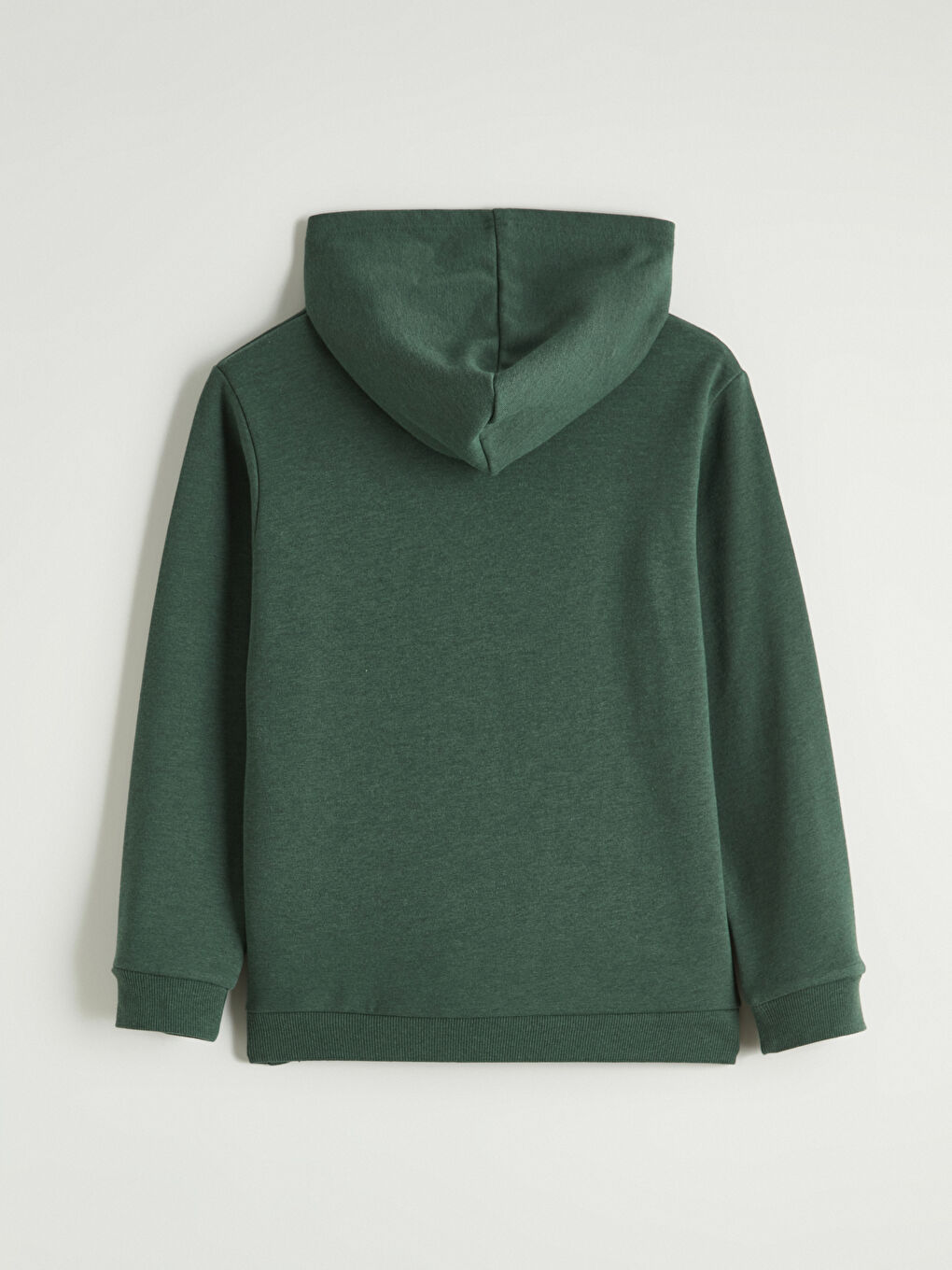 Yeşil Kapüşonlu Erkek Çocuk Kalın Sweatshirt-2