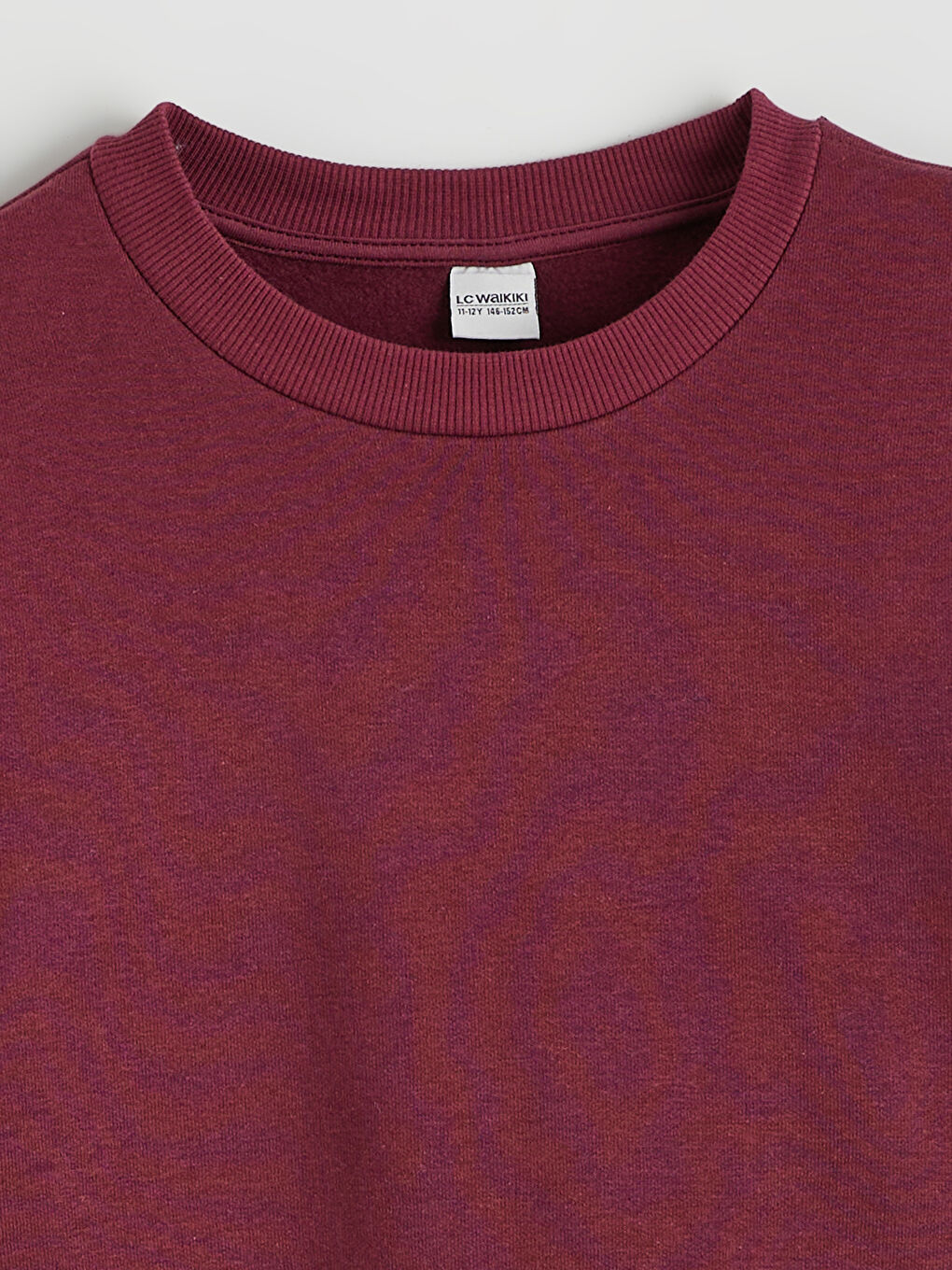 Mürdüm Bisiklet Yaka Kız Çocuk Kalın Sweatshirt-1