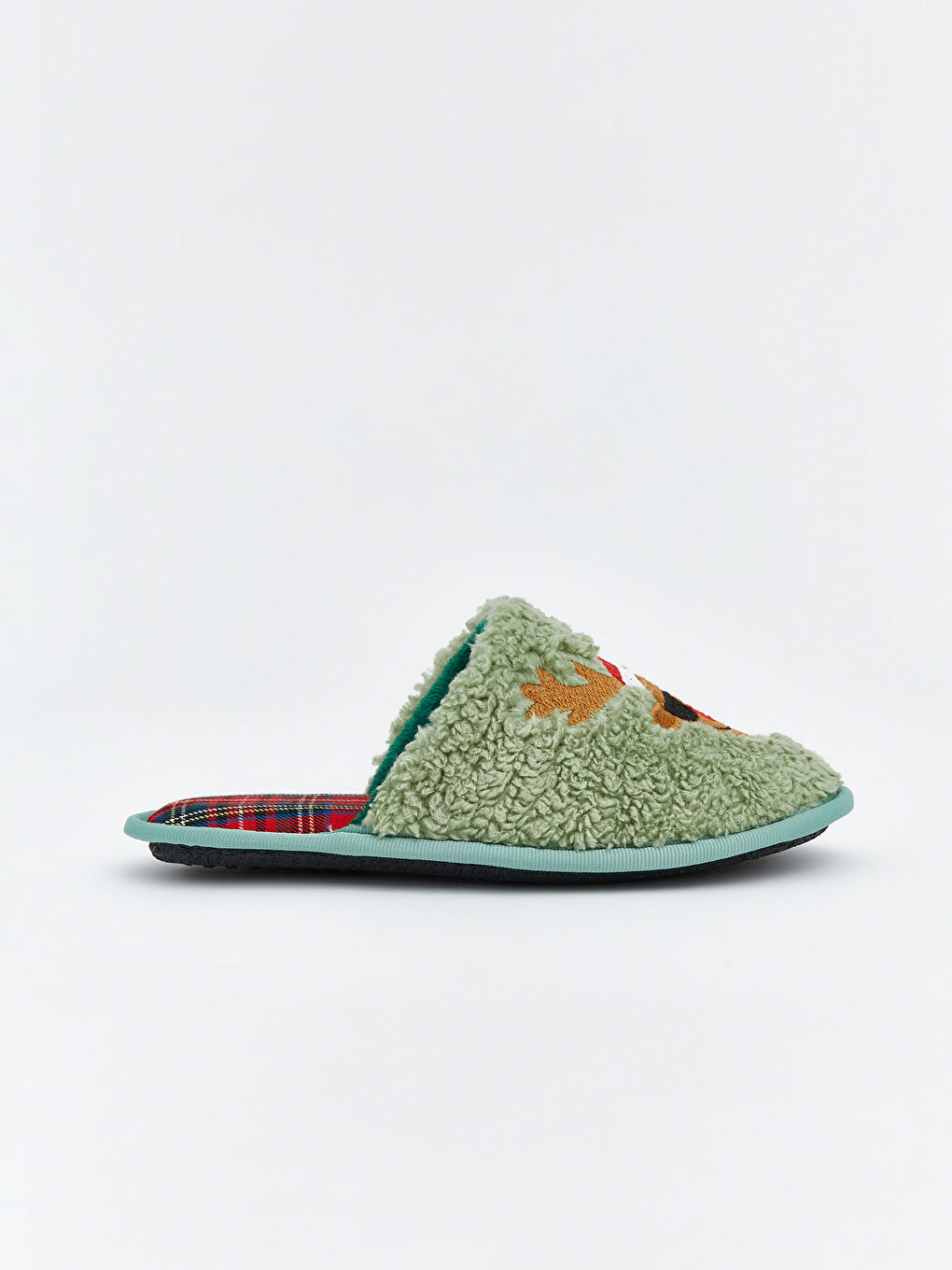 Antrasit Yılbaşı Temalı Çocuk Ev Terliği-2