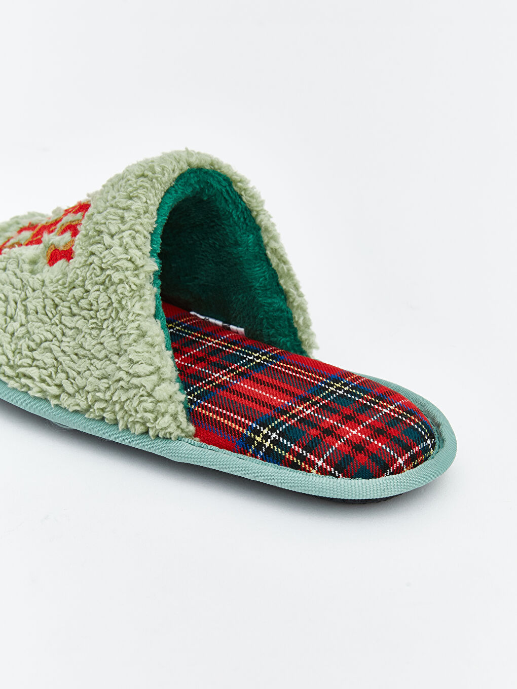 Antrasit Yılbaşı Temalı Çocuk Ev Terliği-4