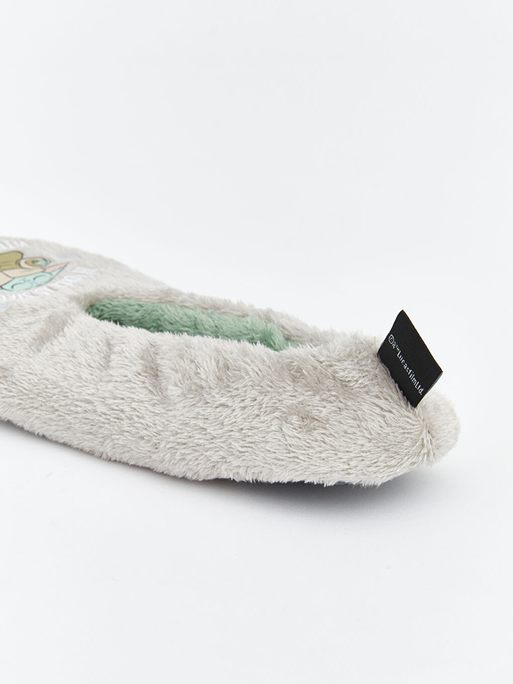 Gri Star Wars Baskılı Erkek Çocuk Ev Ayakkabısı-4