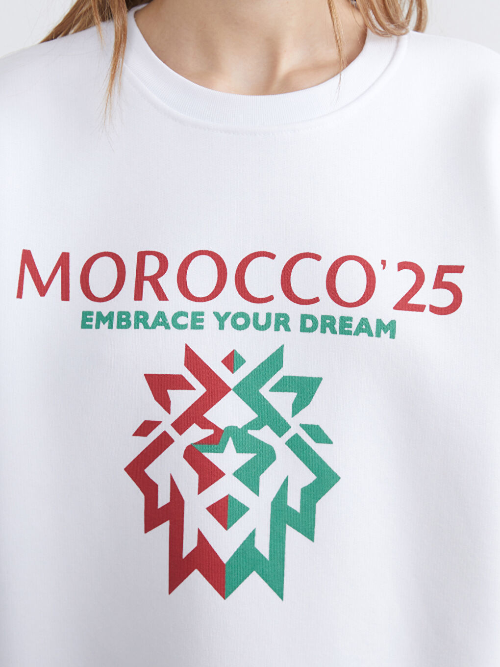 Sweat-shirt pour Femmes Surdimensionné à Imprimé Marocain-2