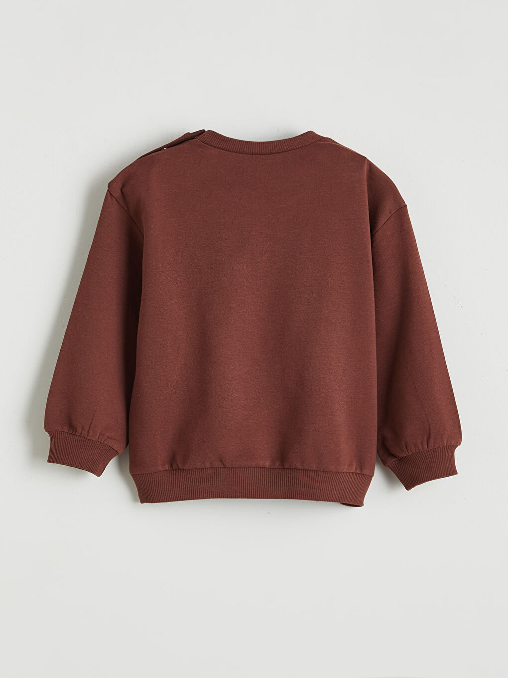 Kahverengi Mickey Mouse Baskılı Erkek Bebek Sweatshirt ve Eşofman Altı-2