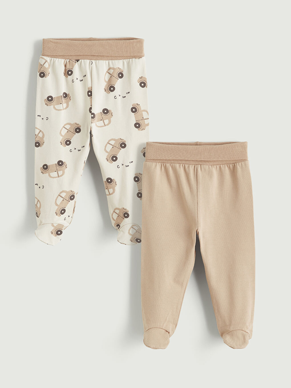 Elasticated Waist Baby Boys' Trousers 2 Pack