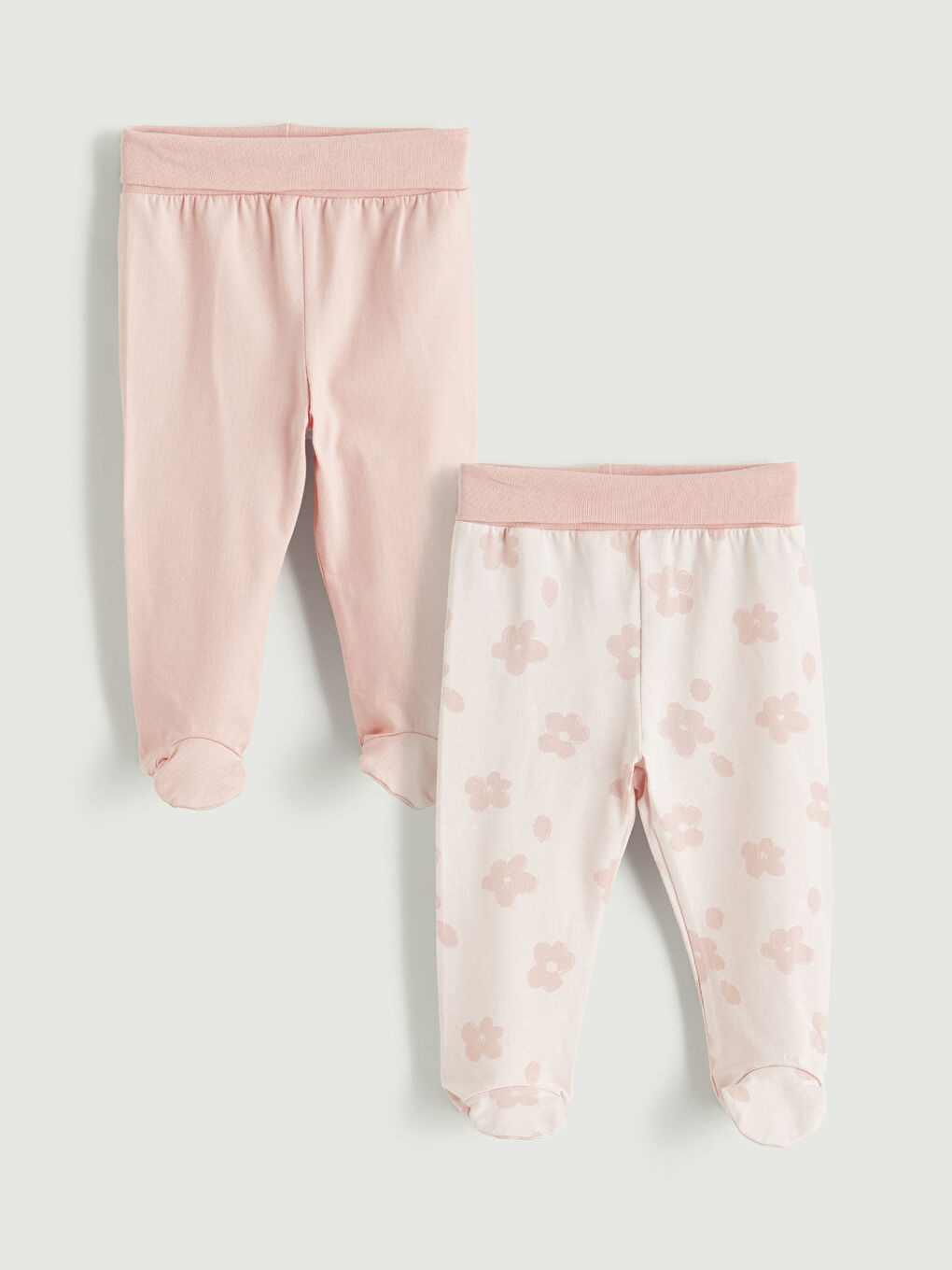 دوو دانە پانتۆڵی کچانی ساوا بە کەمەری لاستیکی