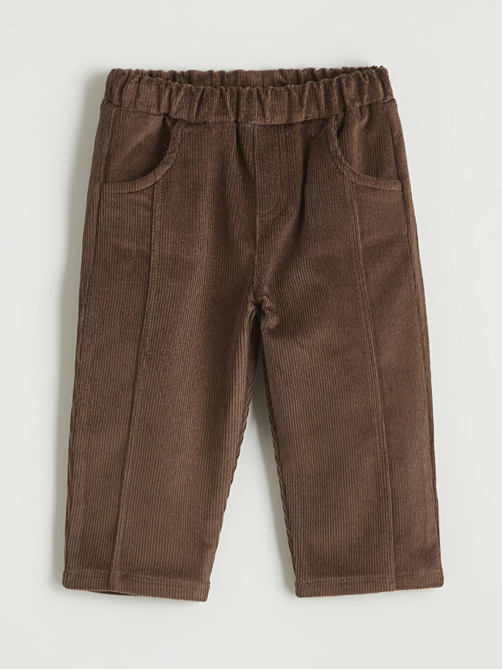 Bej Göğüs Cepli Erkek Bebek Sweatshirt ve Eşofman Altı-2