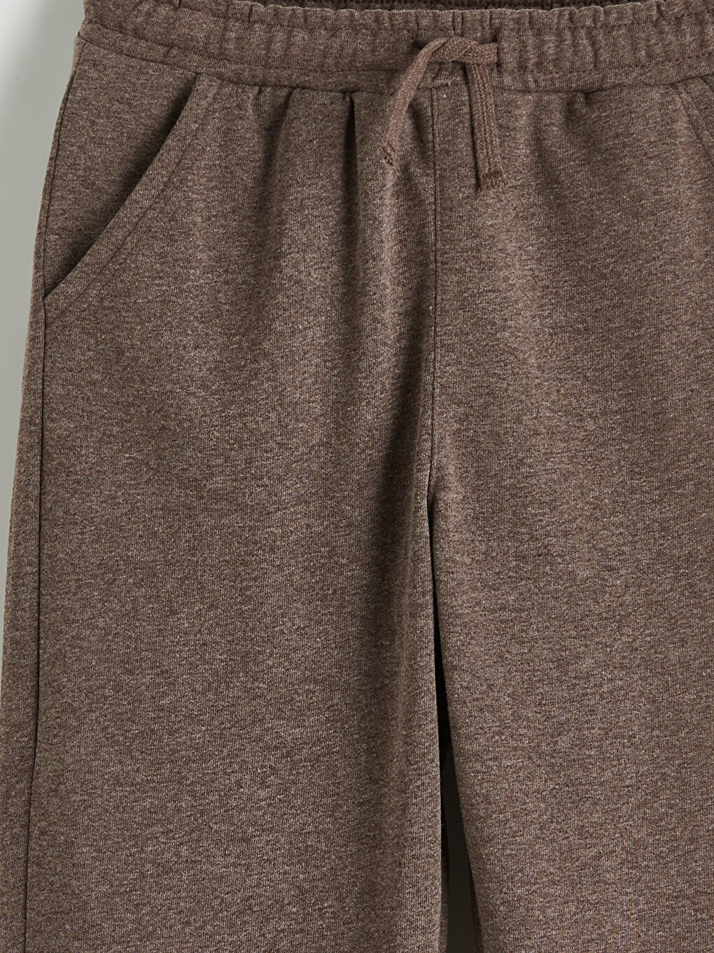 Kahverengi Beli Lastikli Erkek Çocuk Jogger Eşofman Altı-2