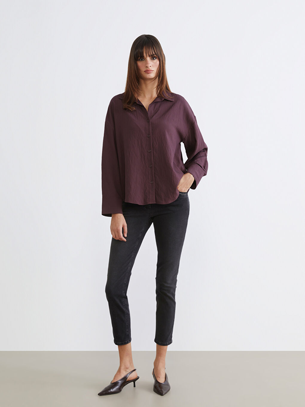 Siyah Slim Fit Kadın Jean Pantolon