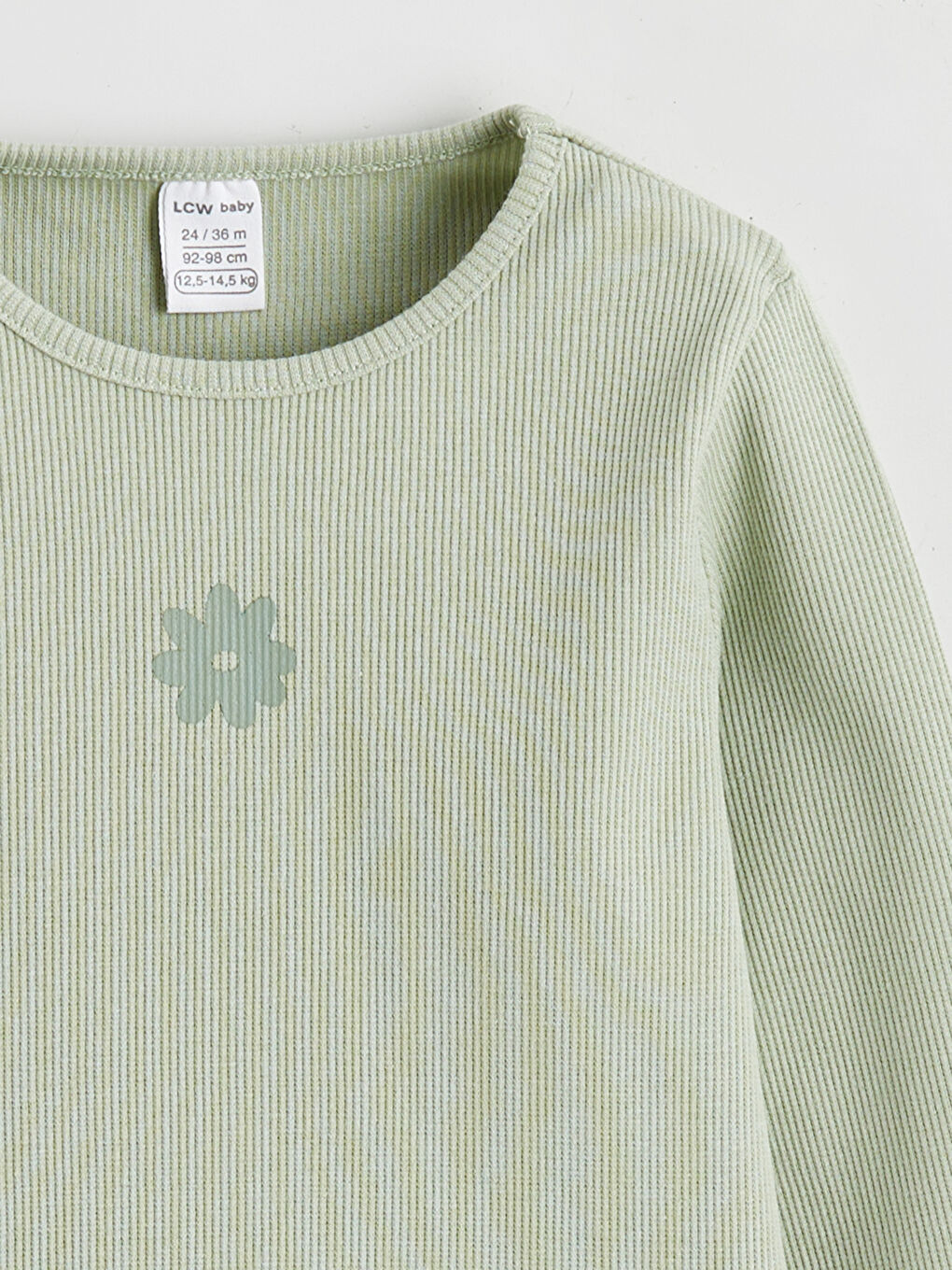 Pembe Kalp Baskılı Kız Bebek Tişört 2'li-5