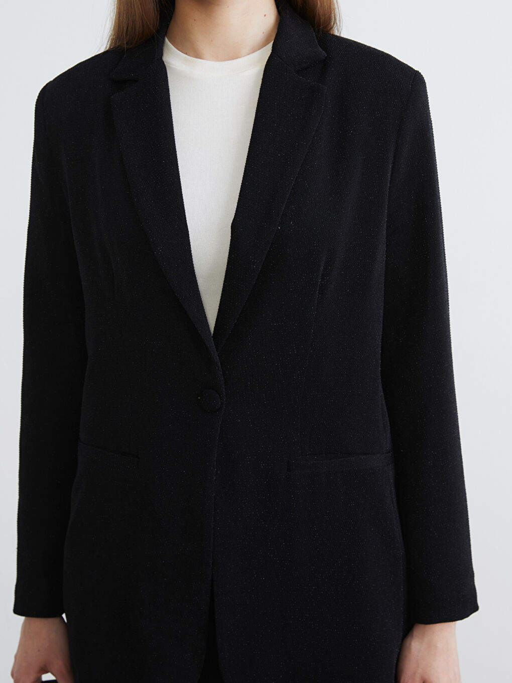Siyah Kadın Blazer Ceket-2