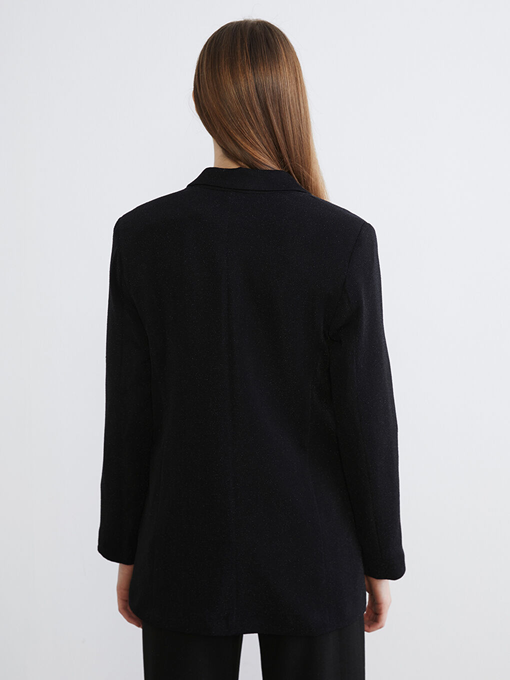 Siyah Kadın Blazer Ceket-3
