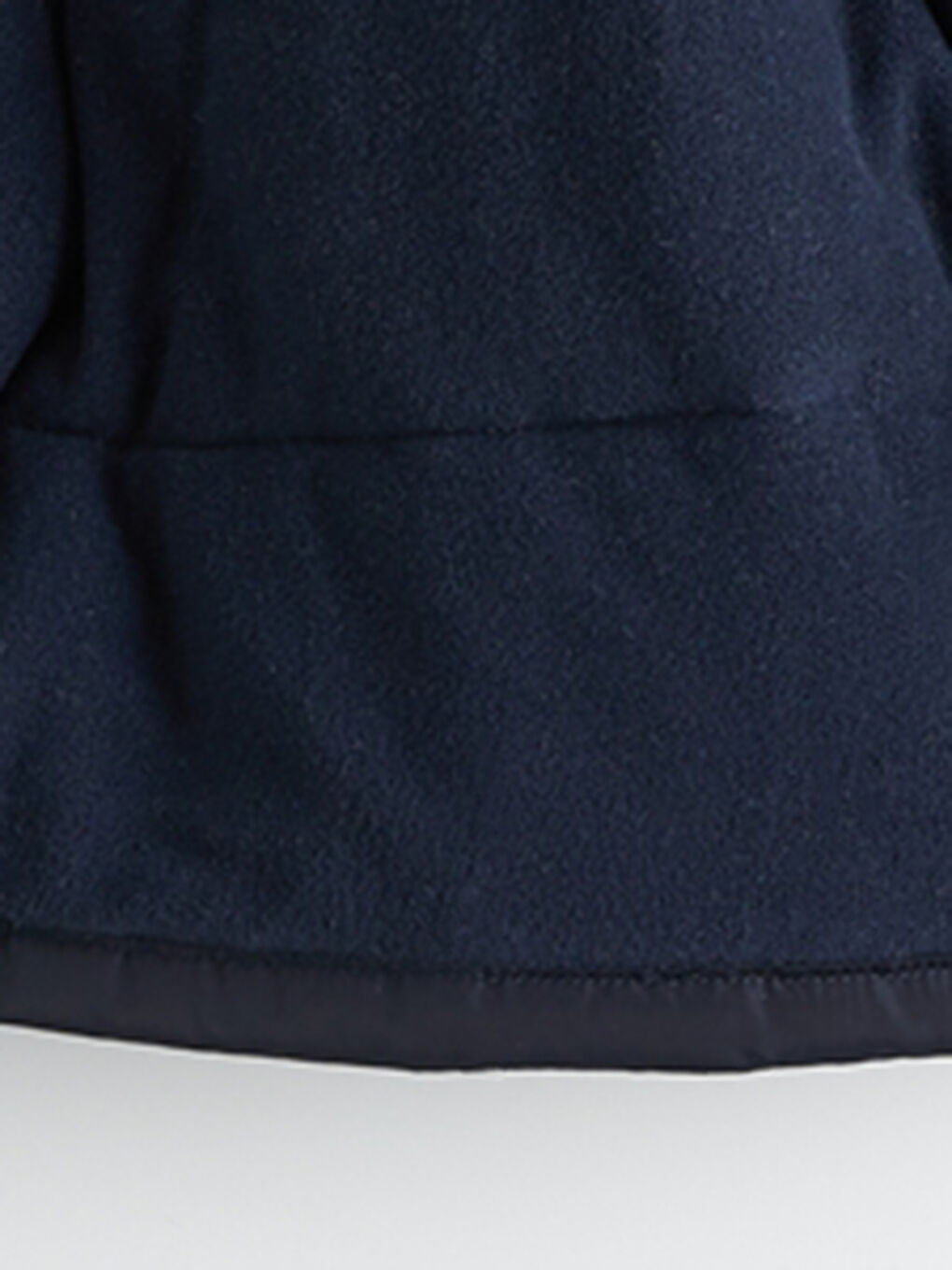 Lacivert Standart Kalıp Kapüşonlu Erkek Çocuk Mont-1