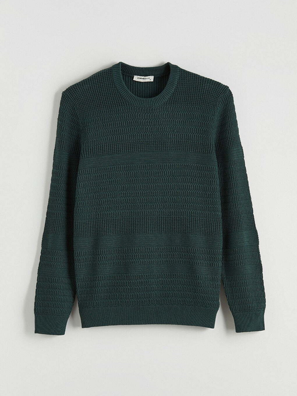 Muški Trikotažni Džemper Okruglog İzreza Dugih Rukava-4