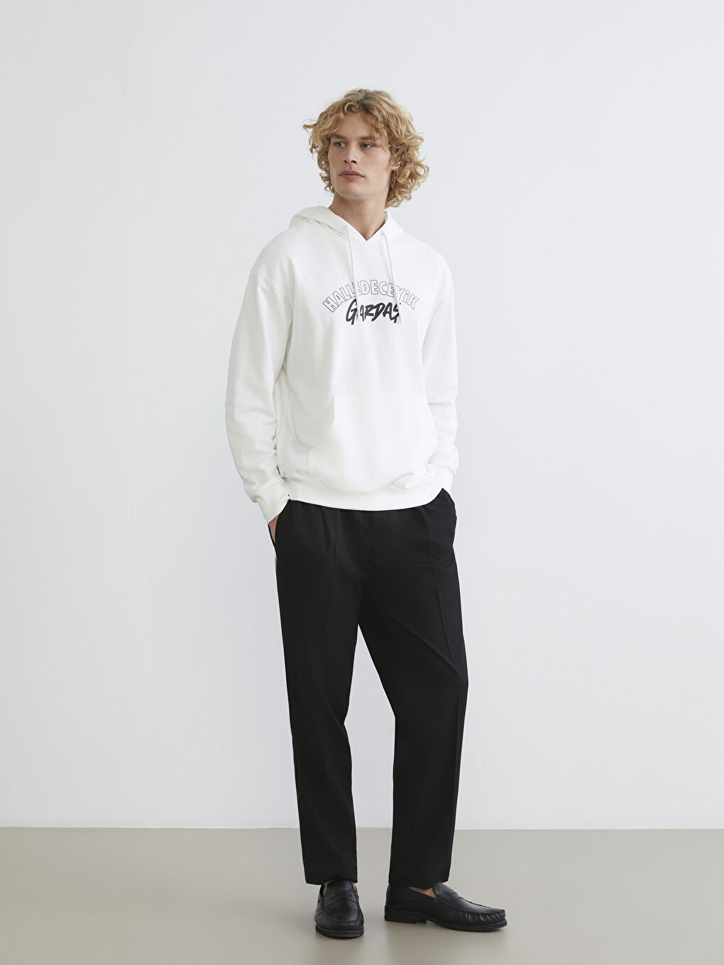 Long Sleeve Printed Men's Hoodie-1