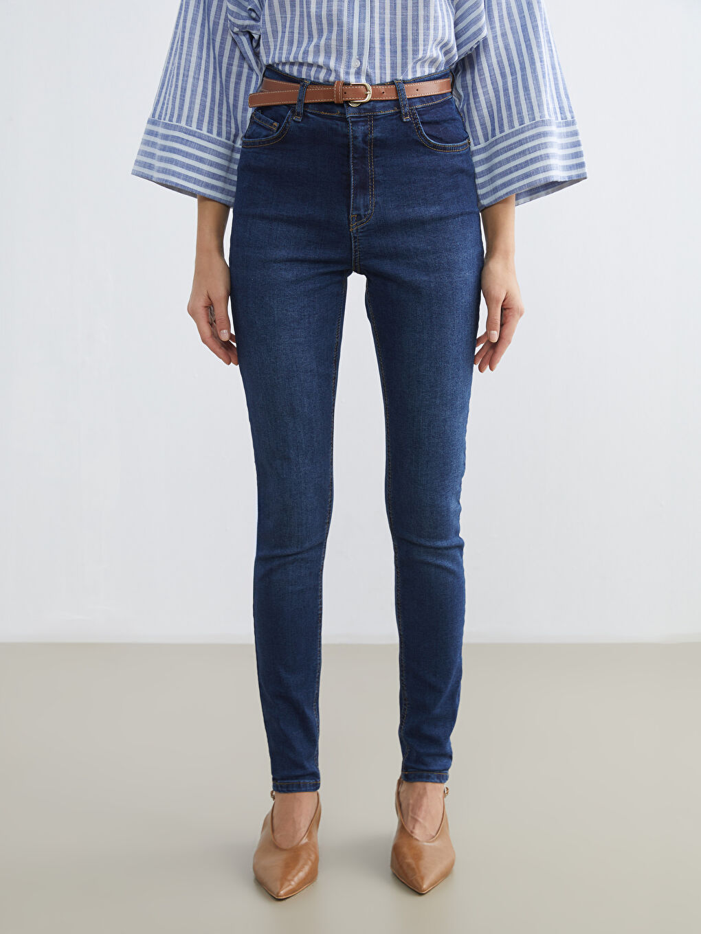 İndigo Jüpiter Süper Skinny Fit Kadın Jean Pantolon-1