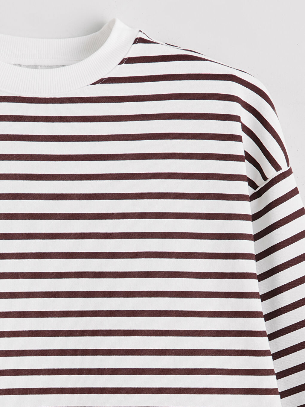 Striped Oversize Women's Sweatshirt Tunic-5