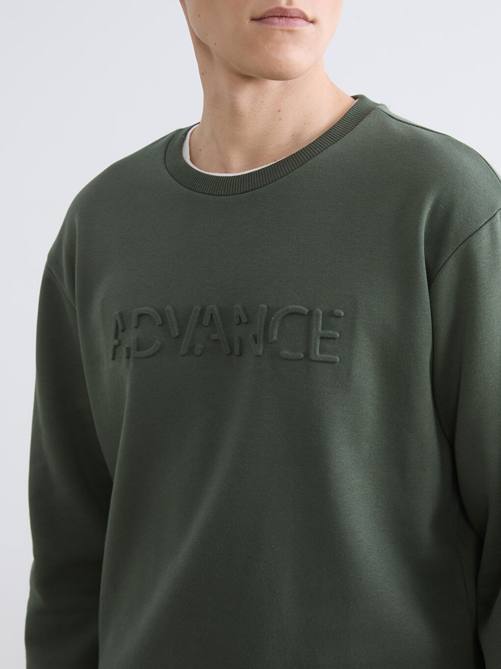 Crew Neck Printed Men's Sweatshirt-2