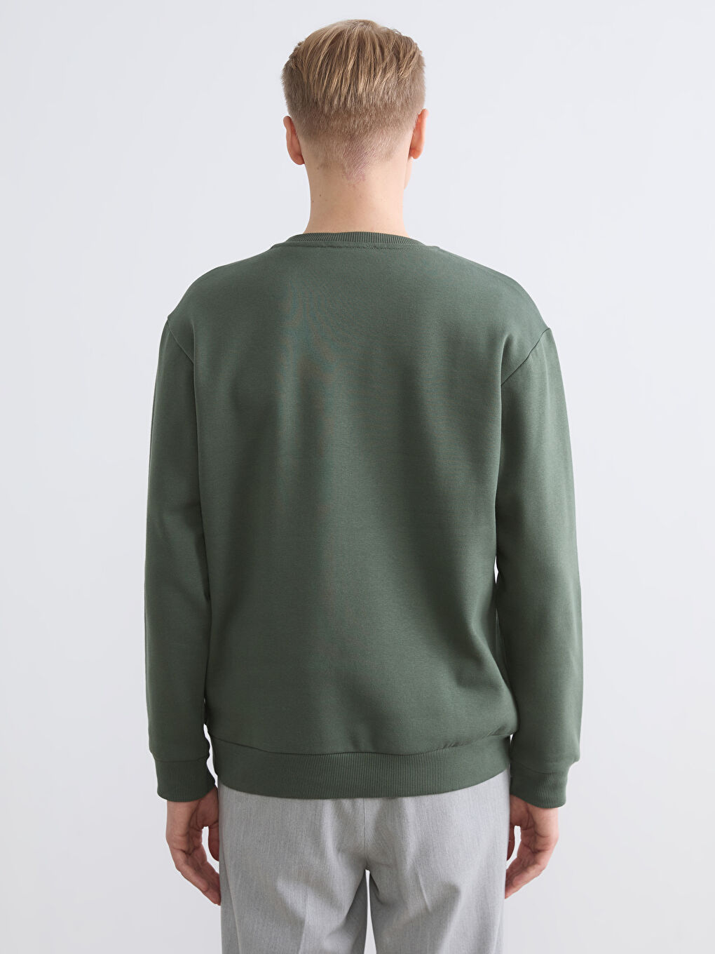 Crew Neck Printed Men's Sweatshirt-3