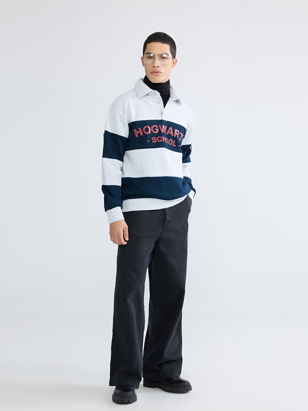 Standard Fit Twill Men's Trousers