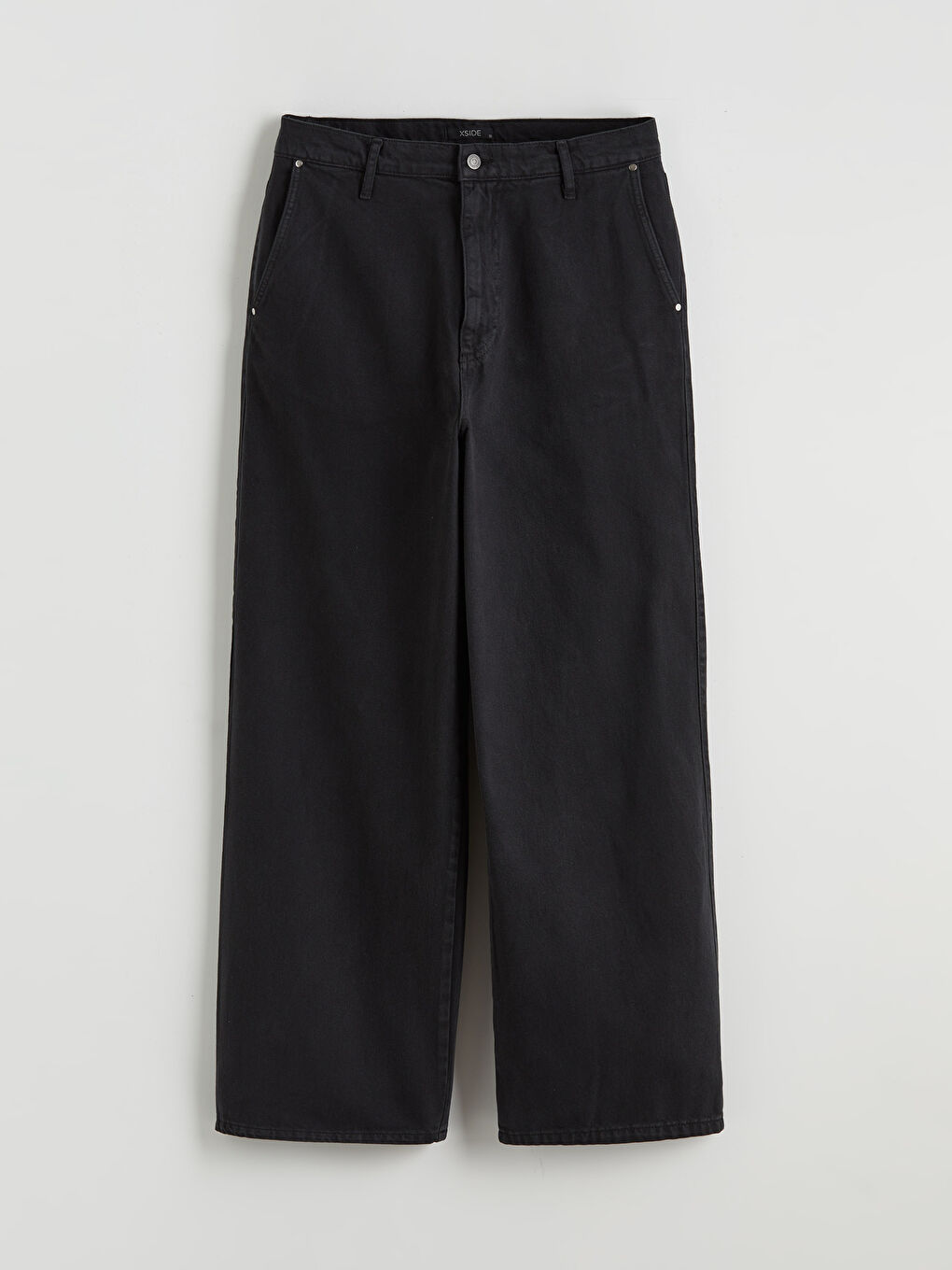 Siyah Standart Kalıp Gabardin Erkek Pantolon