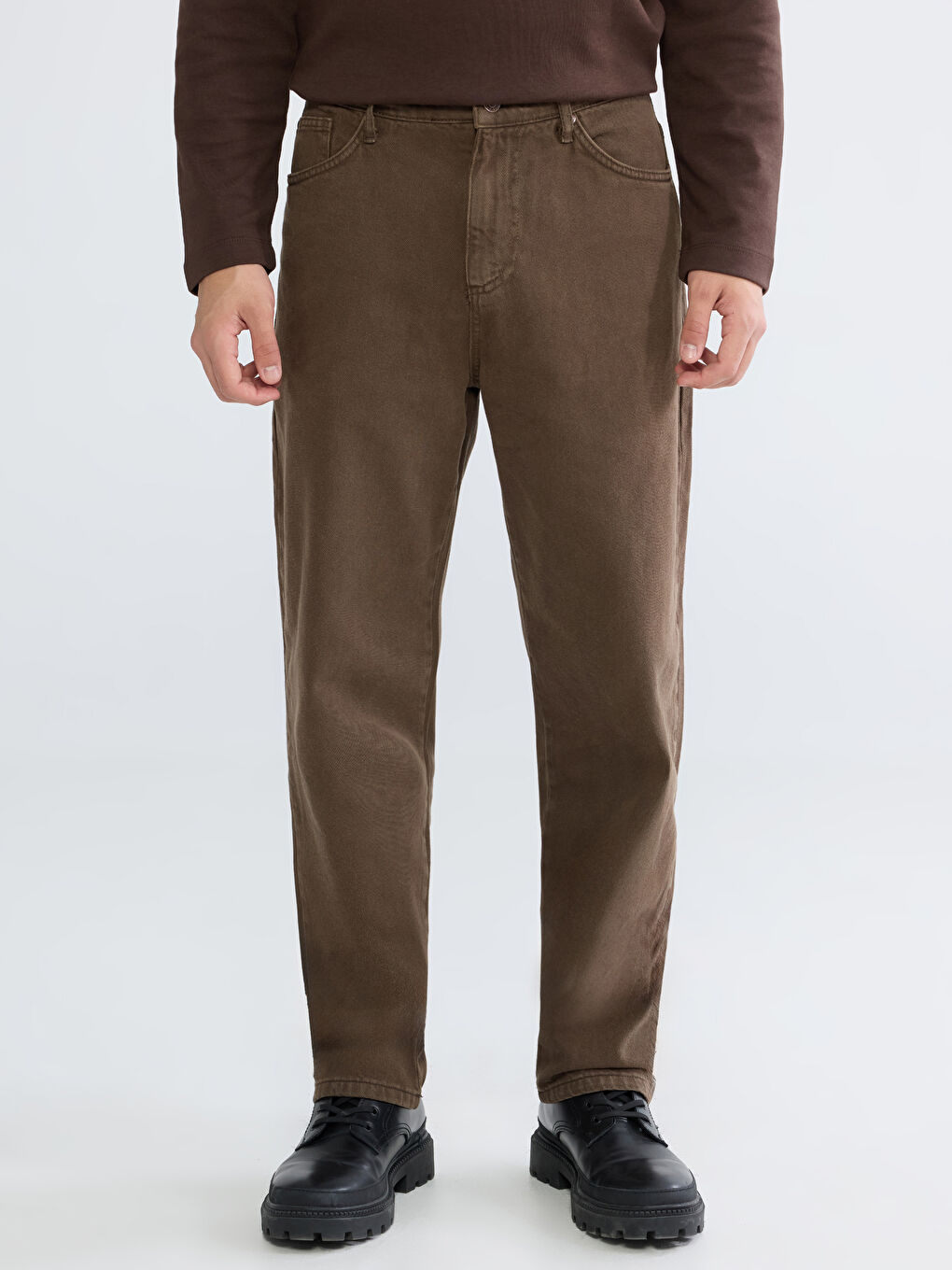 Relaxed Fit Men's Trousers-1