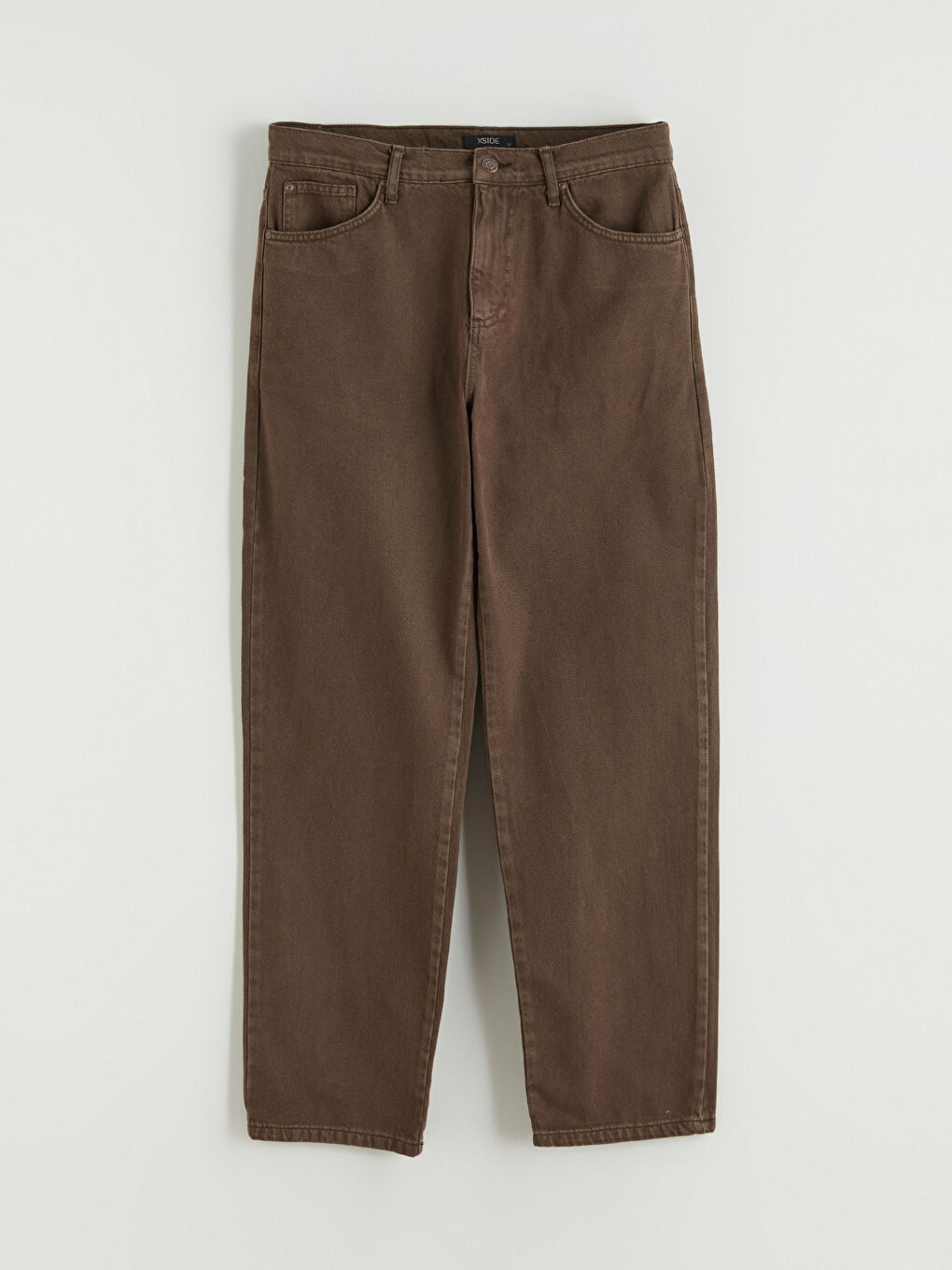 Kahverengi Rahat Kalıp Erkek Pantolon