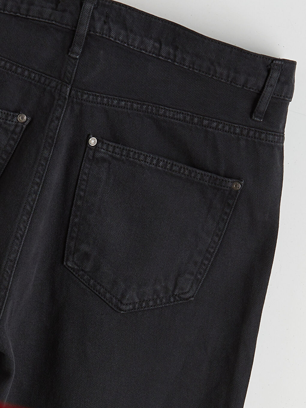 Siyah Rahat Kalıp Erkek Pantolon-1