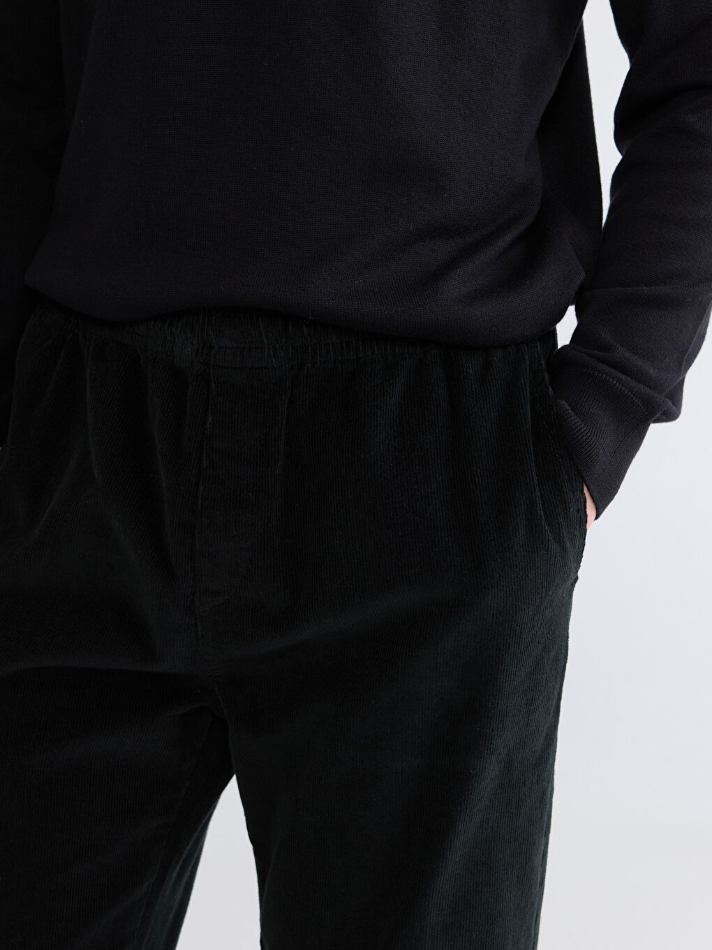 Relaxed-Fit Velvet Trousers-2