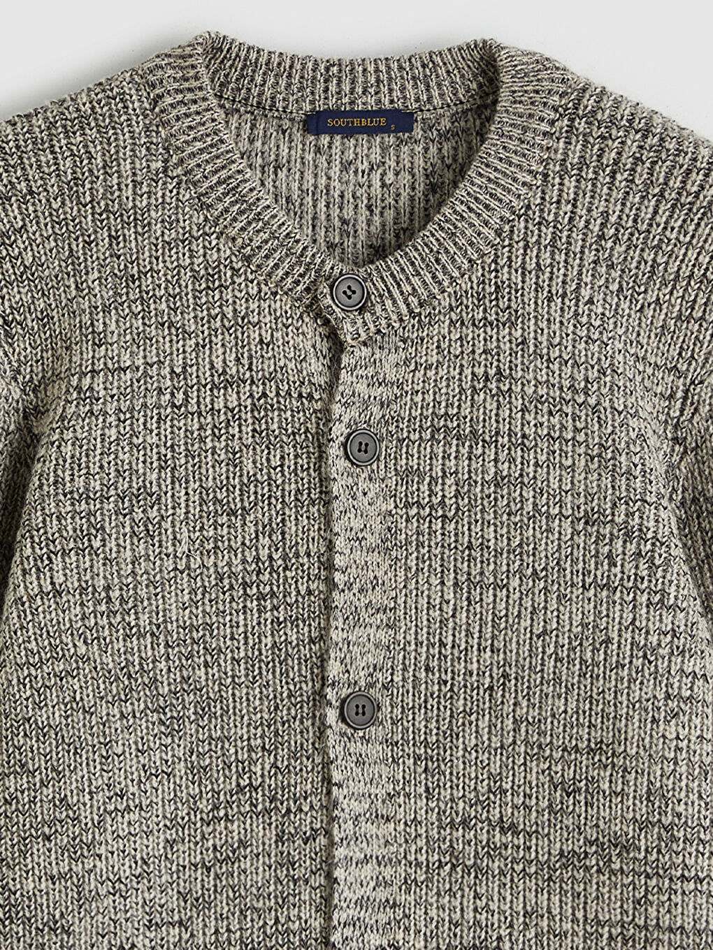 Kahverengi Standart Kalıp Erkek Triko Hırka-1