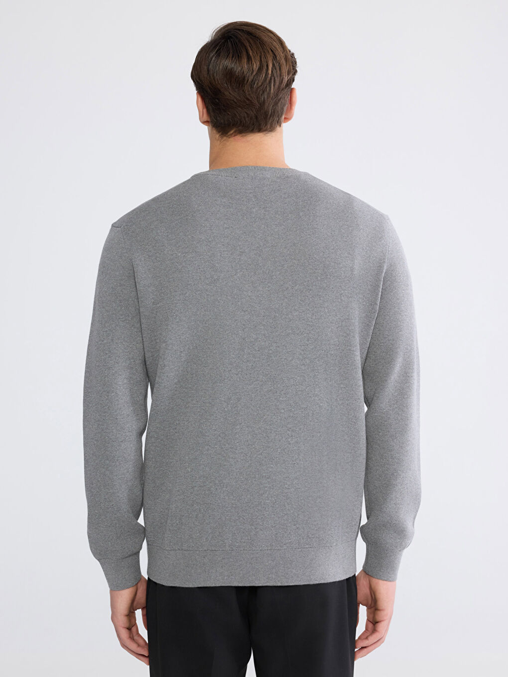 Bisiklet Yaka Erkek Triko Kazak-3